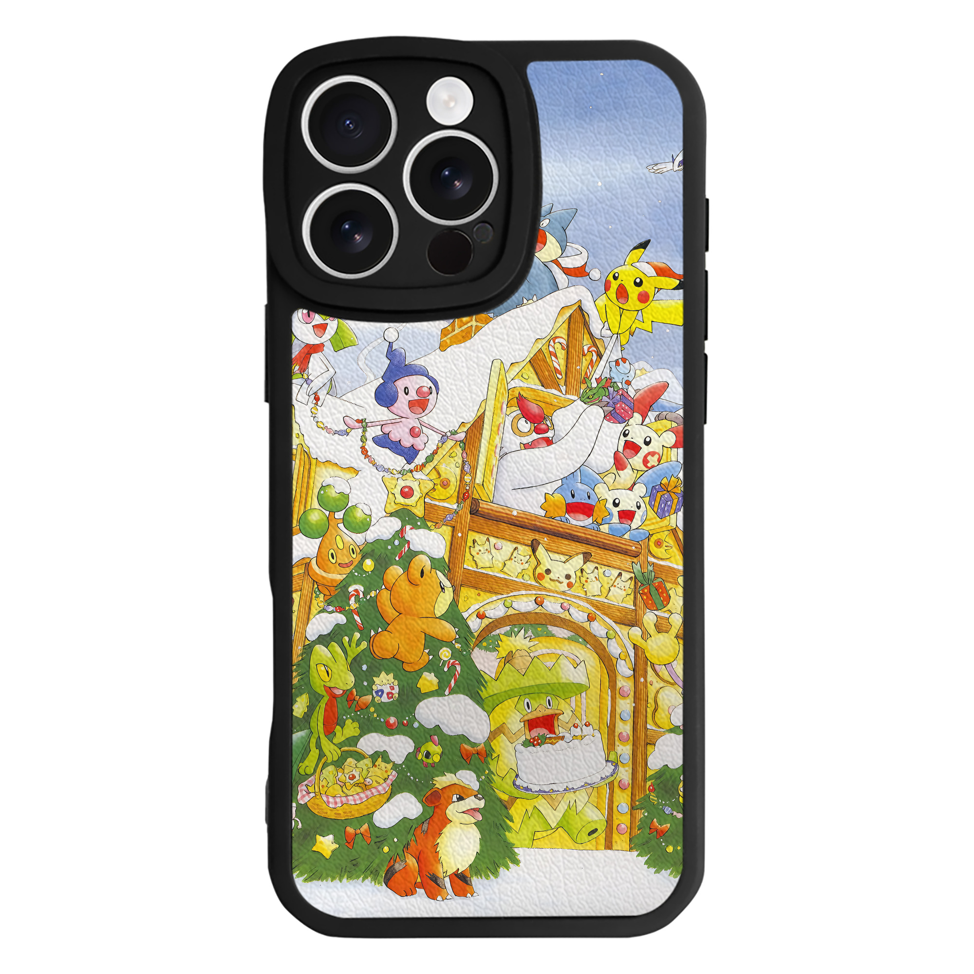 （画像用） ポケットモンスター Pokémon 【iPhone 16シリーズ対応】シリコンスマホケース（レザー調） 材質：シリコン